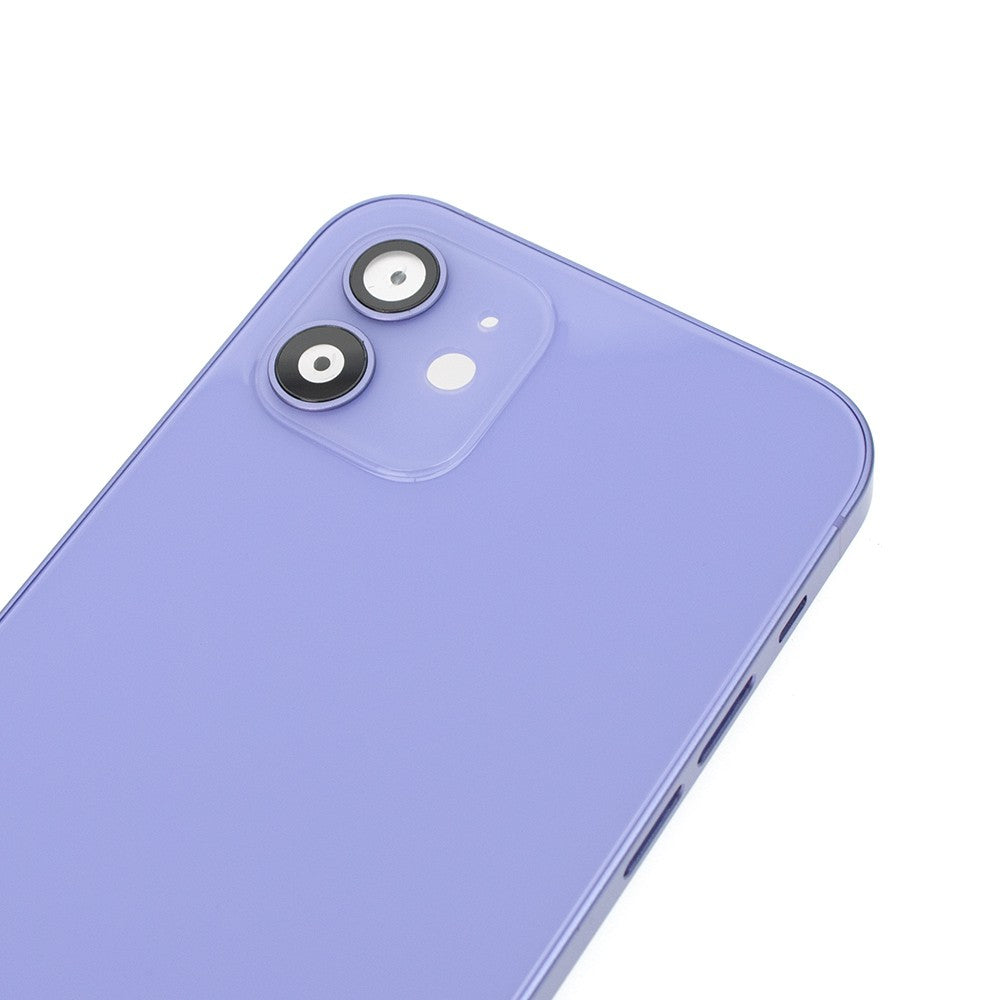 Rear Housing for iPhone 12 (NO LOGO)-Purple Rear Housing for iPhone 12 (NO LOGO)-Purple
